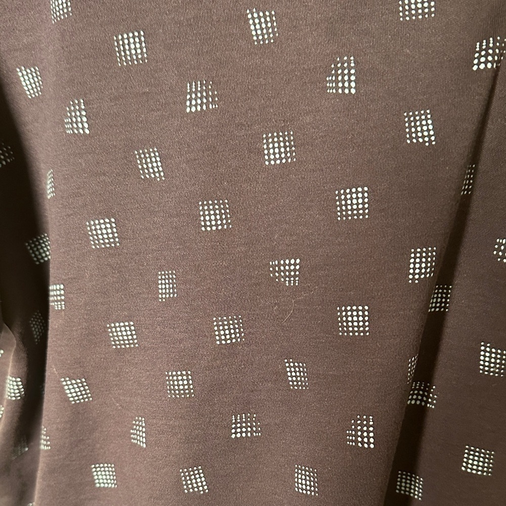 Calvin Klein Dark Blue Polo with Subtle Pattern - Picture 2 of 2